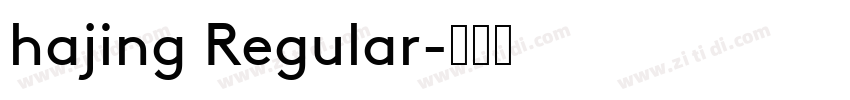 hajing Regular字体转换